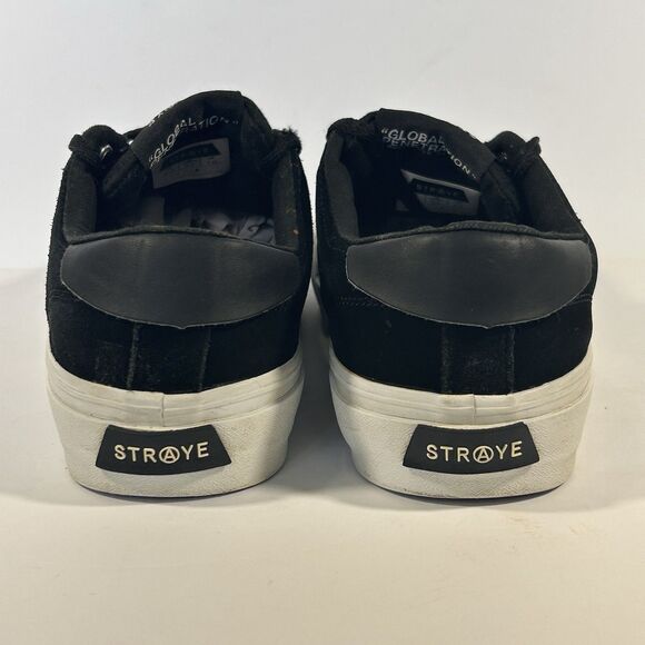 STRAYE SKATE SHOES Womens 9.5 Mens 8‎ Black Suede Stanley - Picture 5 of 11